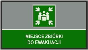 Mata JET PRINT: WYJŚCIE EWAKUACYJNE, PIERWSZA POMOC, MIEJSCE ZBIÓRKI DO EWAKUACJI - obrazek 2