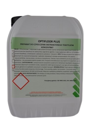OPTIFLOOR PLUS - PŁYN DO CZYSZCZENIA EKSTRAKCYJNEGO TEKSTYLIÓW. KONCENTRAT