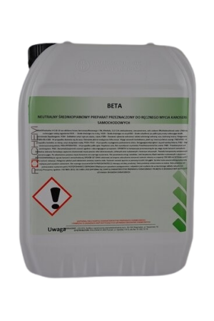 BETA - neutralny, wysokopianowy preparat do mycia ręcznego samochodów