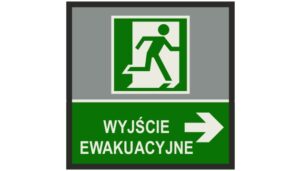 Mata JET PRINT: WYJŚCIE EWAKUACYJNE, PIERWSZA POMOC, MIEJSCE ZBIÓRKI DO EWAKUACJI - obrazek 5