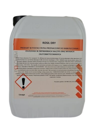 ROSIL DRY - preparat do osuszania i nabłyszczania w zmywarkach oraz myjkach automatycznych