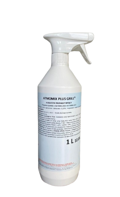 Płyn Do Czyszczenia Grilla Kominków Przypaleń Rusztów Atmomix Plus Grill 1L