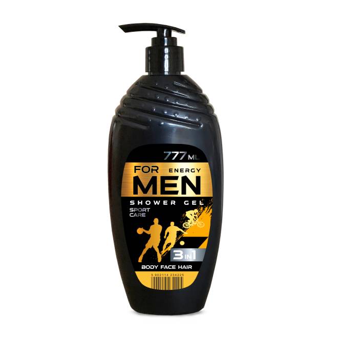 Żel Pod Prysznic Do Ciała Włosów Twarzy For Men 3-w-1 Energy 777 ml